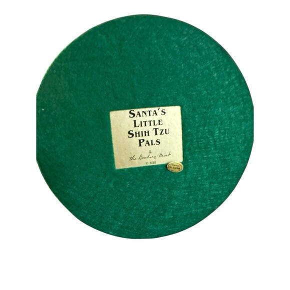 Danbury Mint Santa's Little Shih Tzu Pals Christmas Dog Figurine - Picture 10 of 10